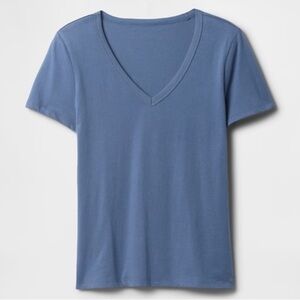 GAP Classic Blue V-Neck Women's Top